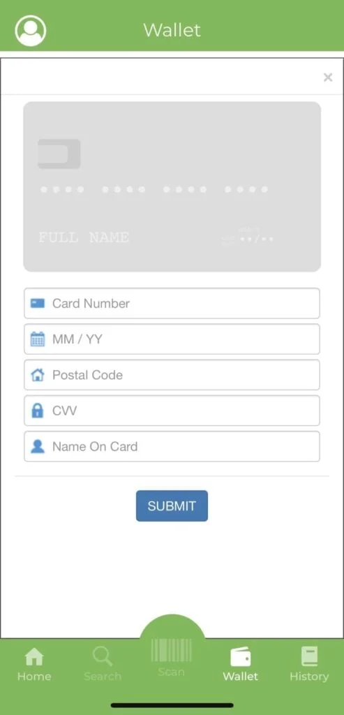 Add a Payment Card screenshot