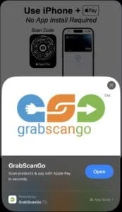 GrabScanGo App Clip Checkout