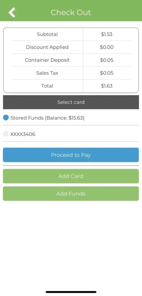 Check Out and Pay for Products screenshot