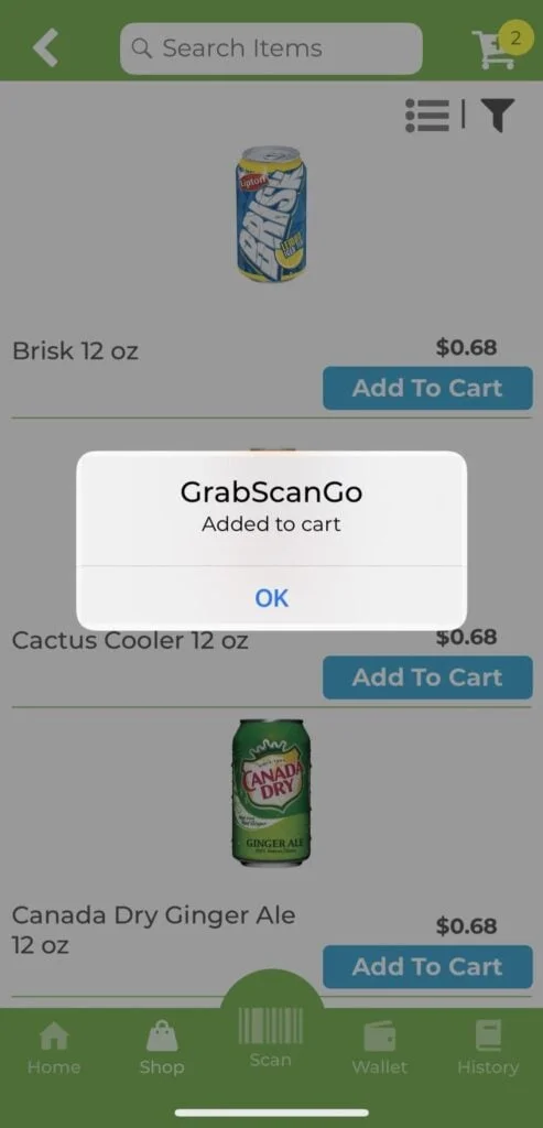 Add Products to Your Shopping Cart screenshot