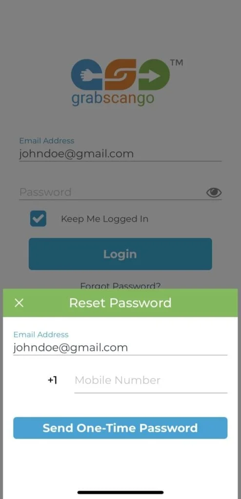 Reset Your Password screenshot